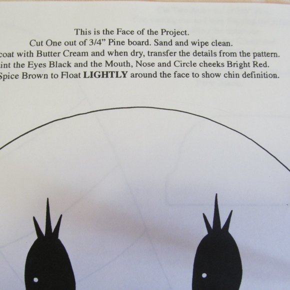 Happy Hollow Creations Tole Painting Pattern Raggedy Randy 35" Uncut - Picture 10 of 10